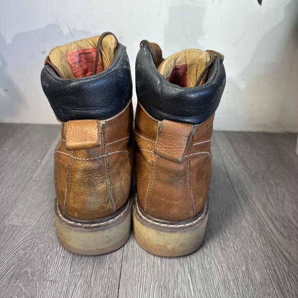 Sureway SW601M Mens Brown Full Grain Tumble Leather Moc Toe Work Boots Size 12